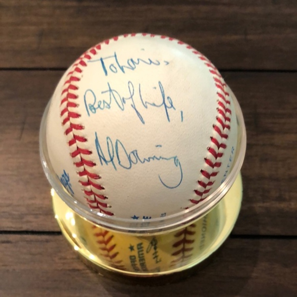 Al Downing Personalized Autographed Baseball - Picture 1 of 4